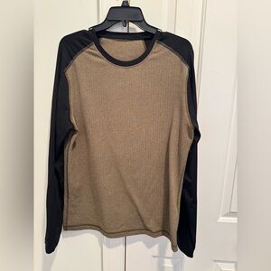 Lululemon men’s Brown and Black Long Sleeve Shirt